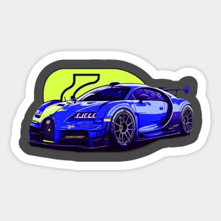 Zooming Adventures: Fun Car Design for Kids Sticker